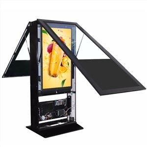 Chiosco LCD bifacciale con display digitale per esterni